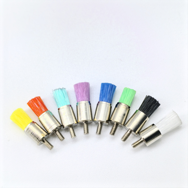 Ouwen Premium Selection 100 unidades/caixa escova de polimento dental de alta qualidade tipo escova plana