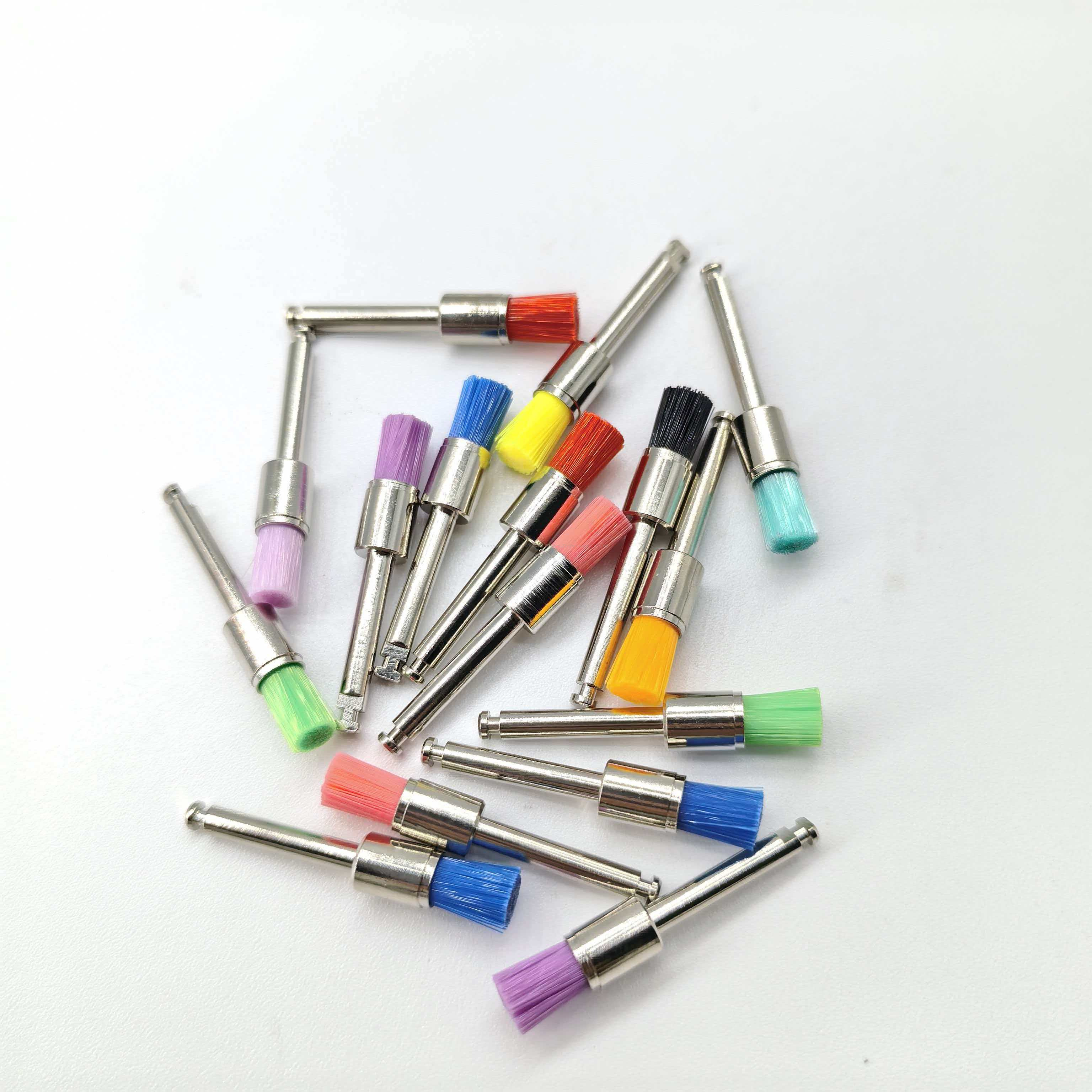 Ouwen Uso Universal 100 unidades/caixa Clínica Dentária e Uso Doméstico Tipo Trava Escova Plana