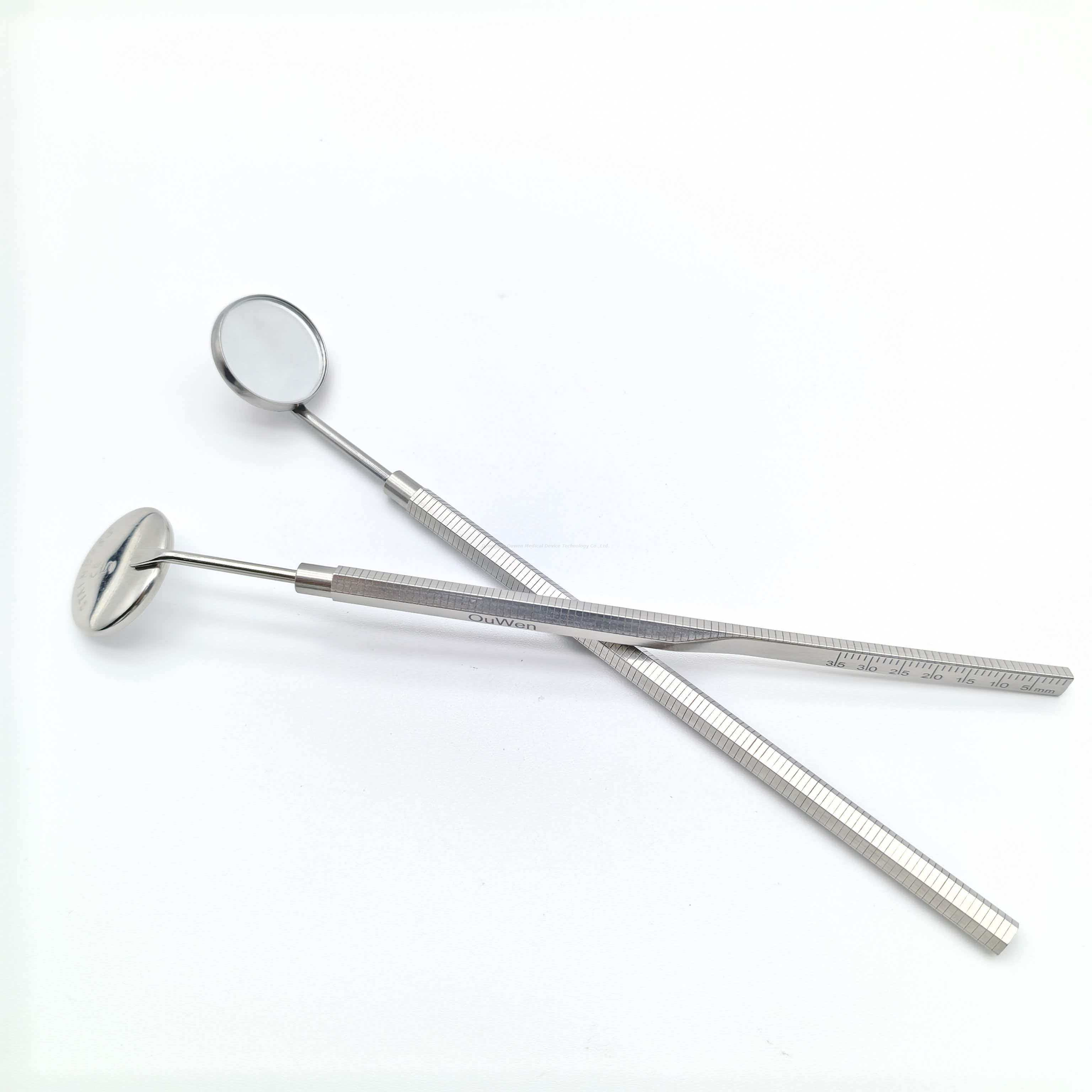 Espelho de boca para exame odontológico de aço inoxidável personalizável OEM ODM preço de fábrica