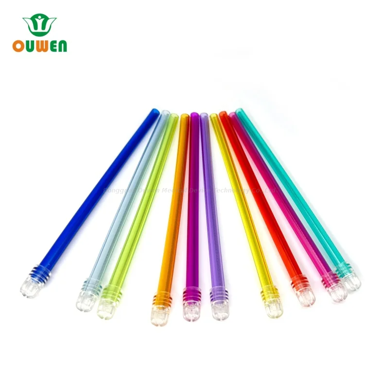 Hot Sale Saliva Ejetor Ejetor Dentável Sucção Dental Dica com tampa removível ou tampa não removível