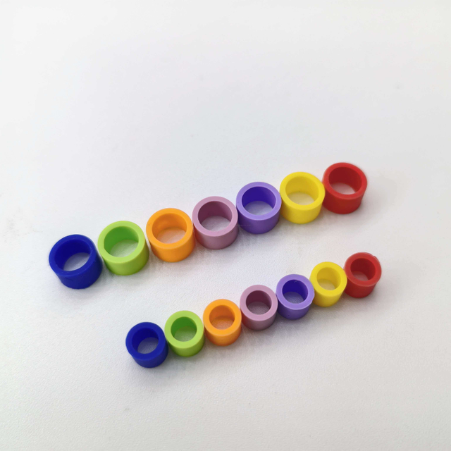 Multi-cor opcional 100 pçs/caixa clara distinção aparelho marca círculo de identificação de aparelho oral dental