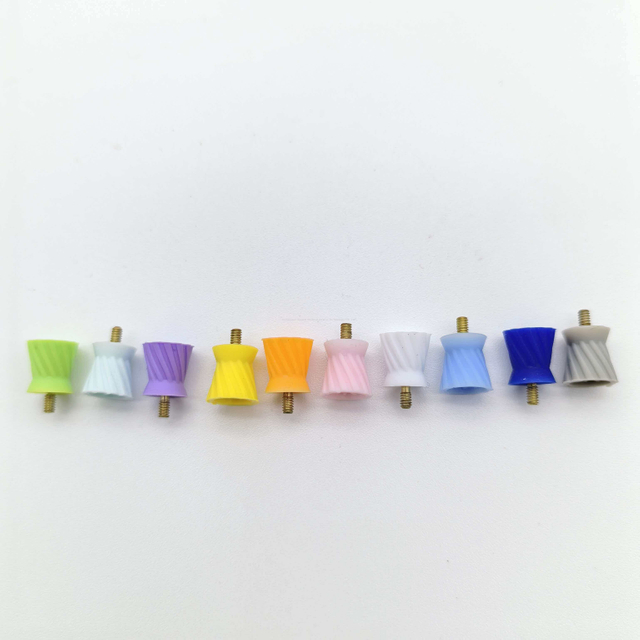 Acessório de polimento de odontoterapia, durável, resistente ao desgaste, customizável, tipo rosca, oito páginas, copo de polimento