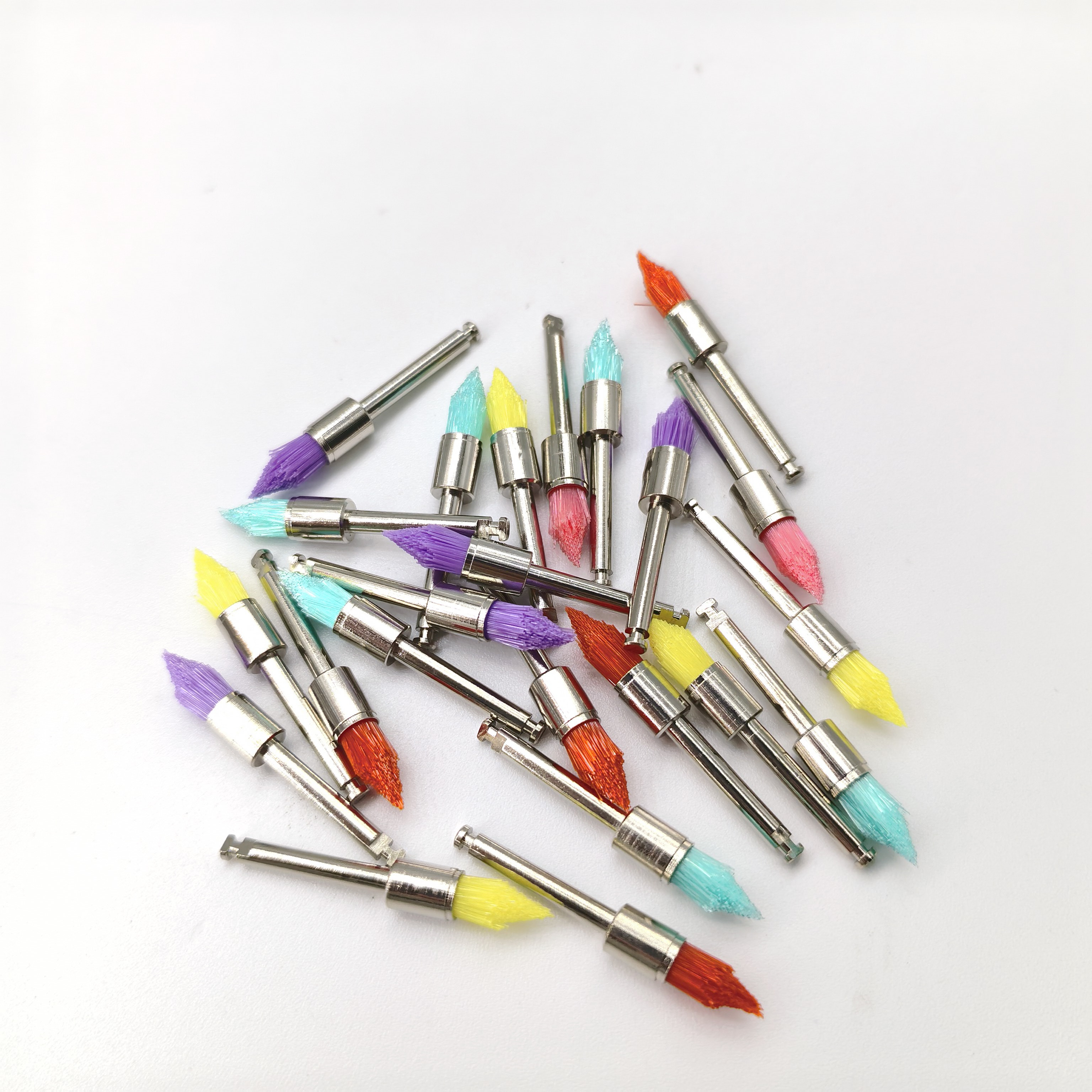 Ouwen Multi-Color Opcional 100PCS/Caixa Codificado por Cores Prático Tipo Trava Pincel Cônico