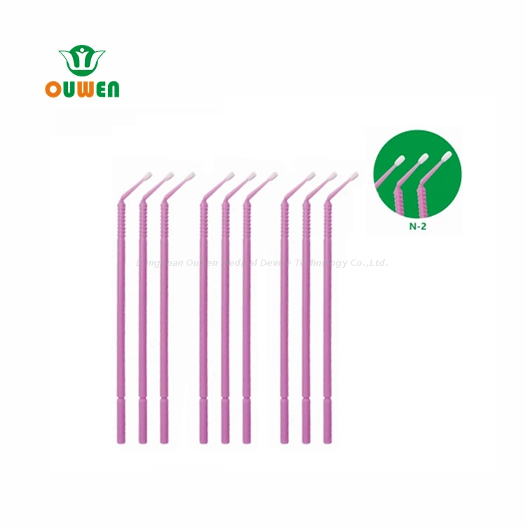 Ouwen Fabricação de venda quente N-2 Micro aplicador odontológico descartável fino