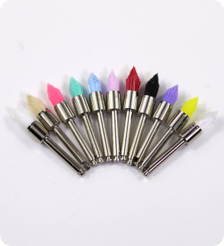 Escova de profunha resistente à temperatura verde para saúde oral