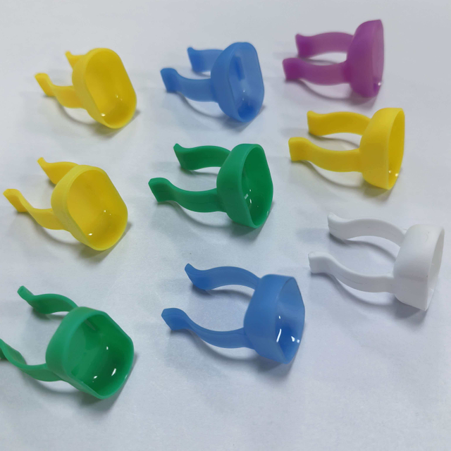 Resina anti-derramamento inquebrável de grau médico e mistura de anéis de profilaxia descartáveis ​​prato de mistura