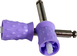 Copo de polimento de uso duplo consumível roxo com alça de metal